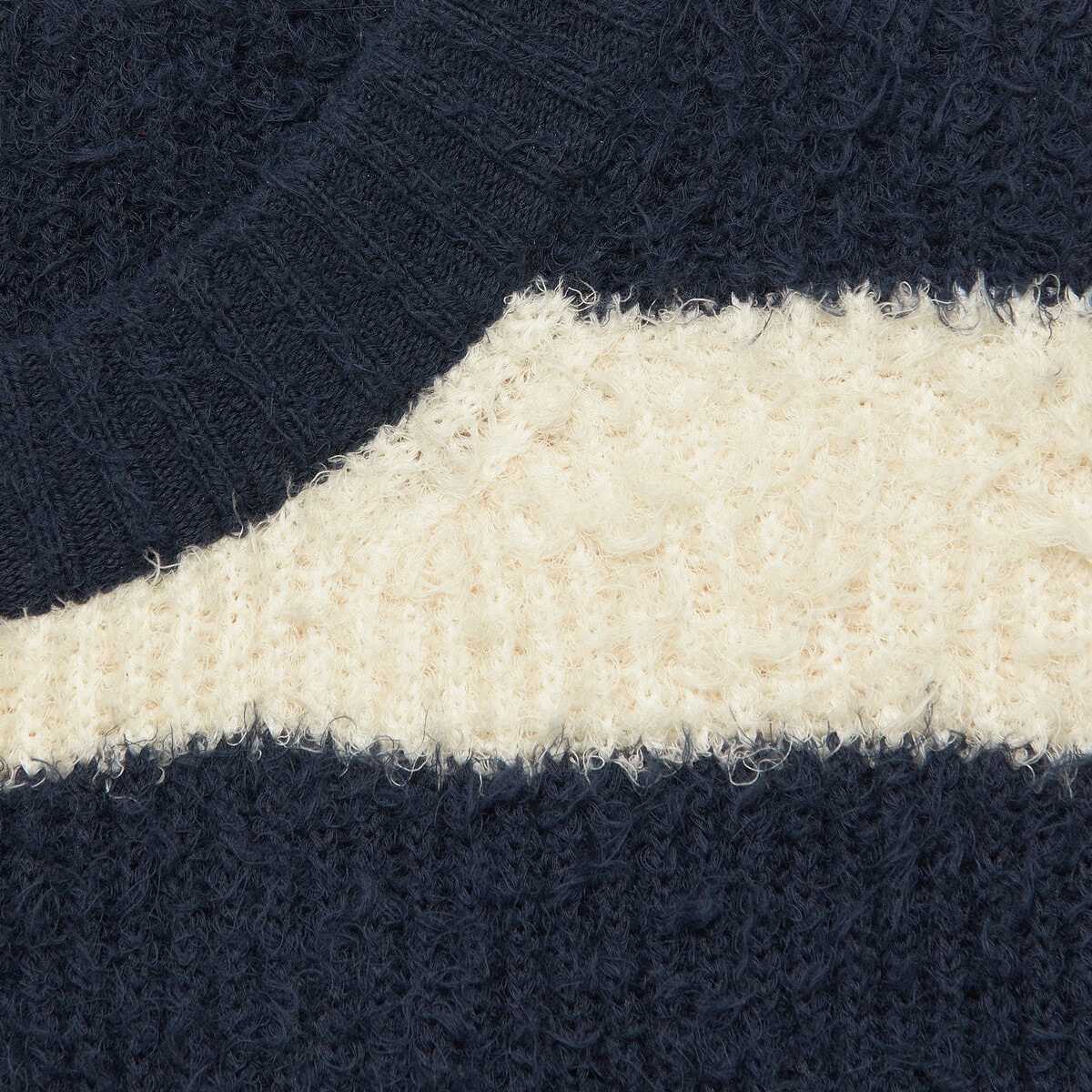 Striped knit cotton sweater - 5
