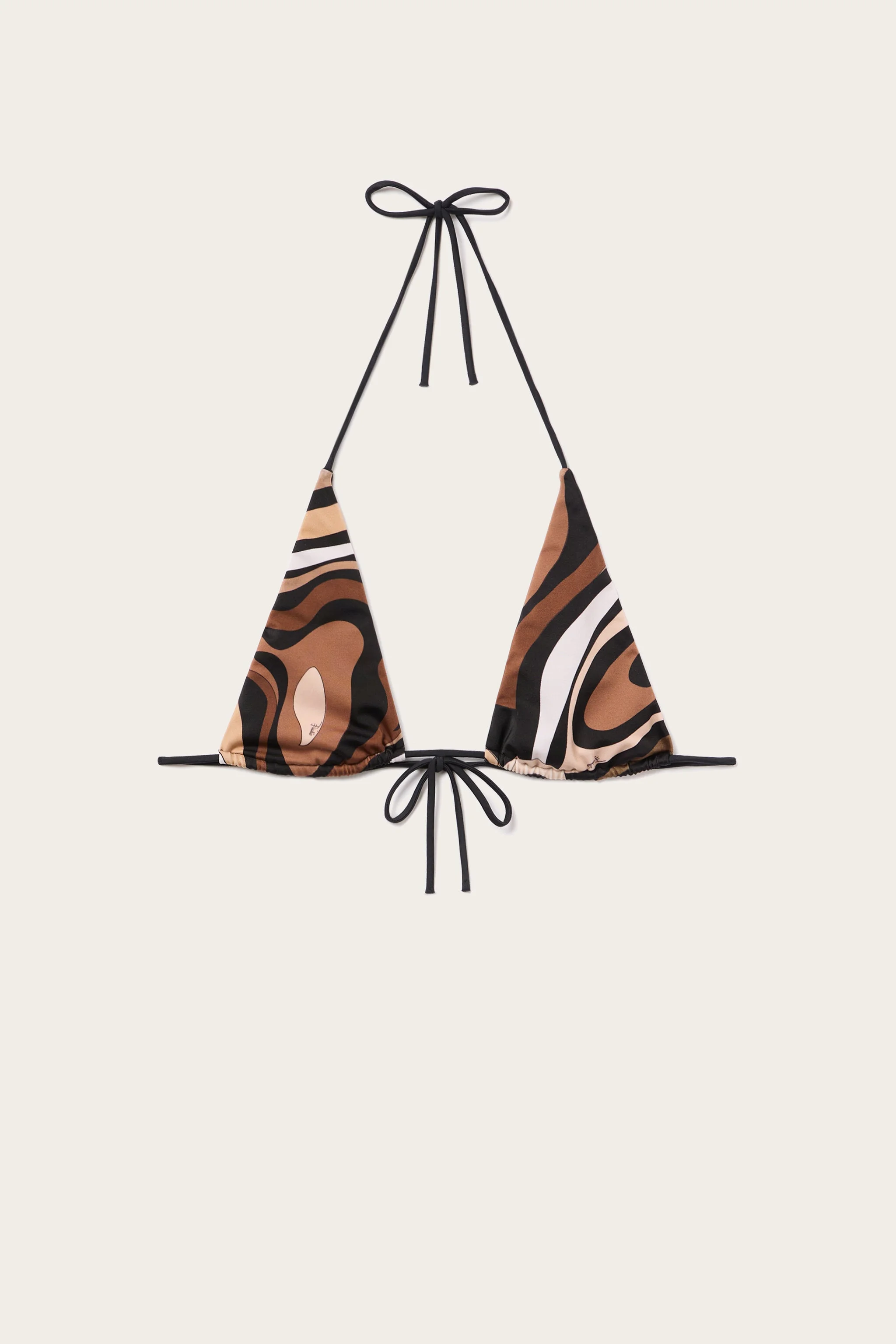 MARMO PRINT TRIANGLE BIKINI TOP - 1