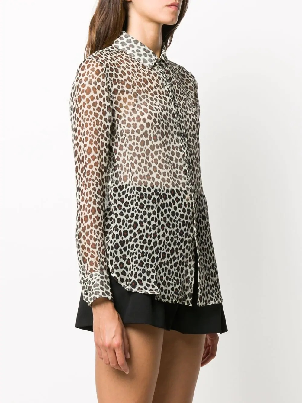 leopard silk shirt  - 3