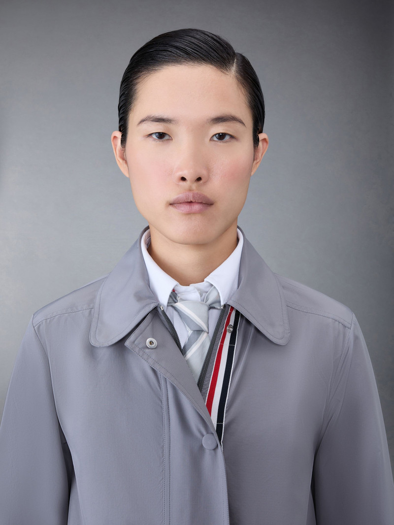 Military Ripstop Round Collar Overcoat 4