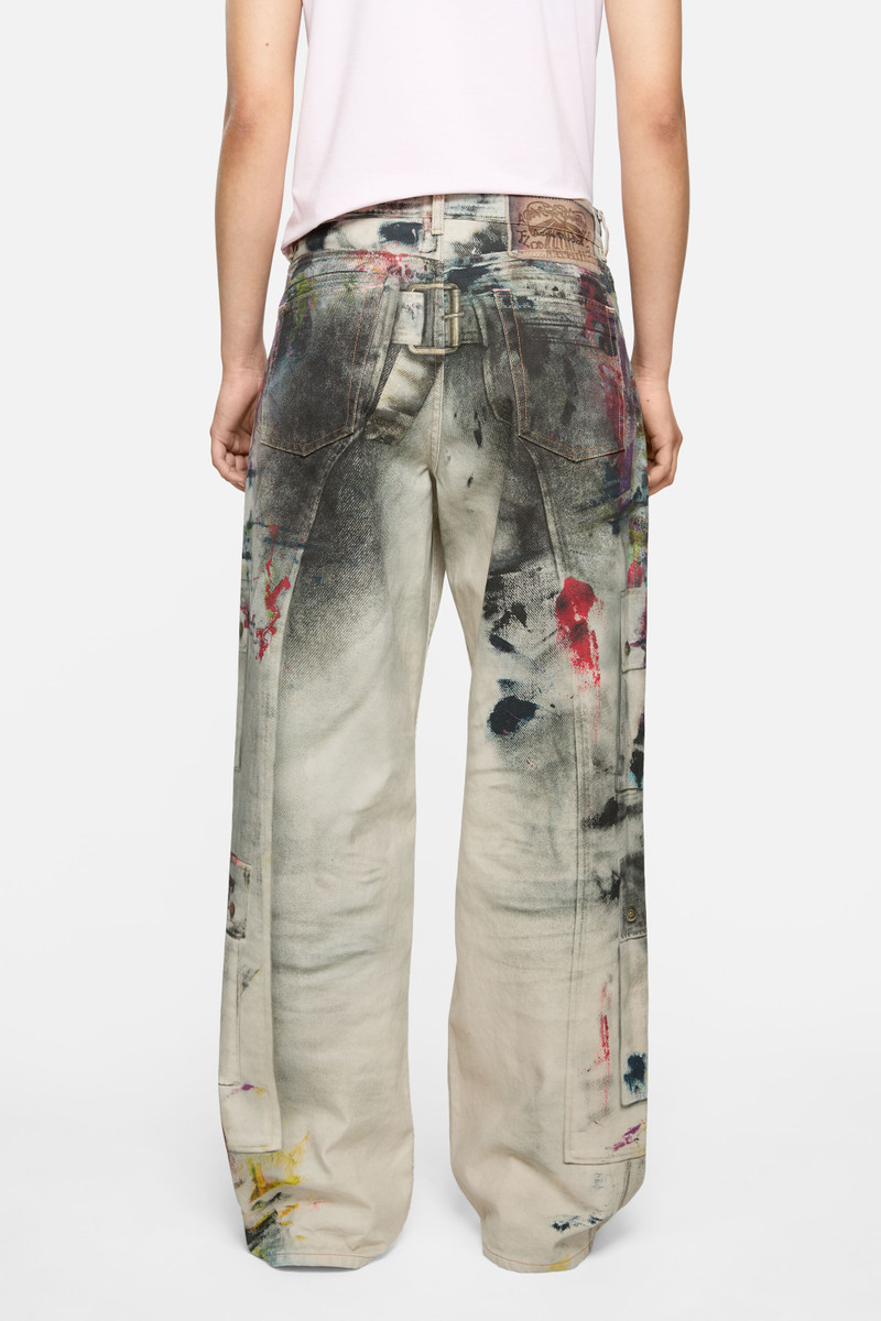 Baggy fit jeans - 1981 - White/multi 5