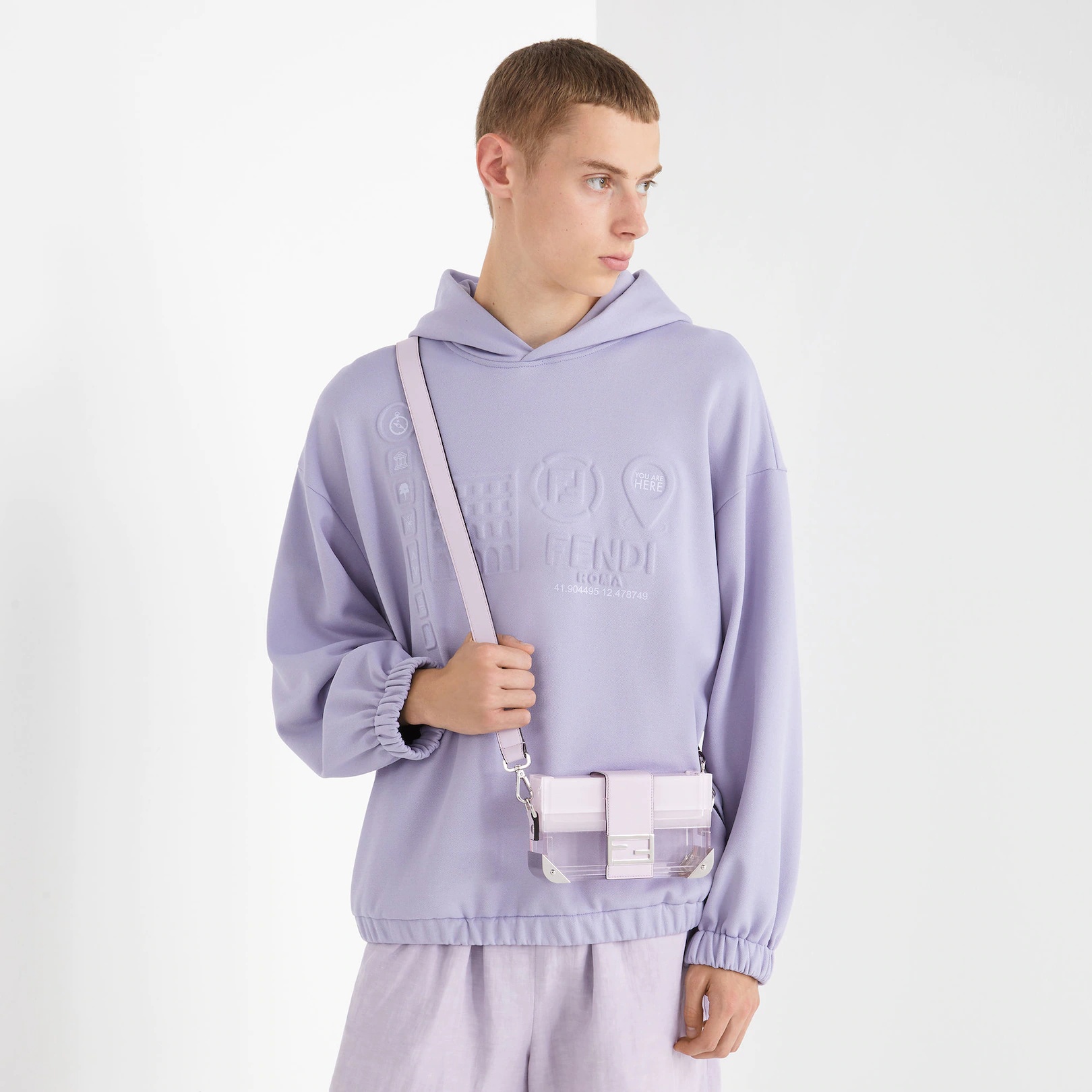 Lilac cotton sweatshirt - 4