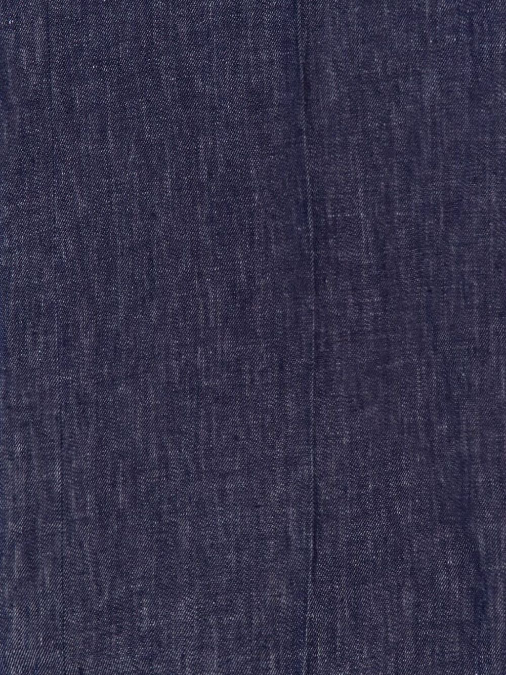 belted denim pants - 5