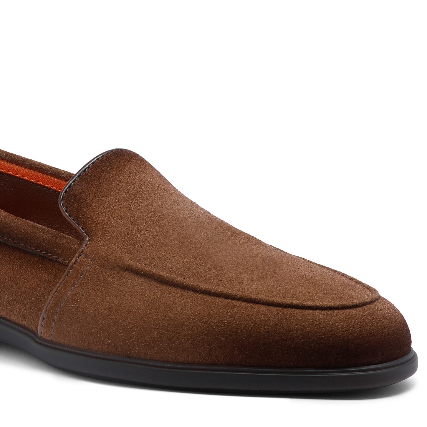 Men's light brown suede loafer - 5