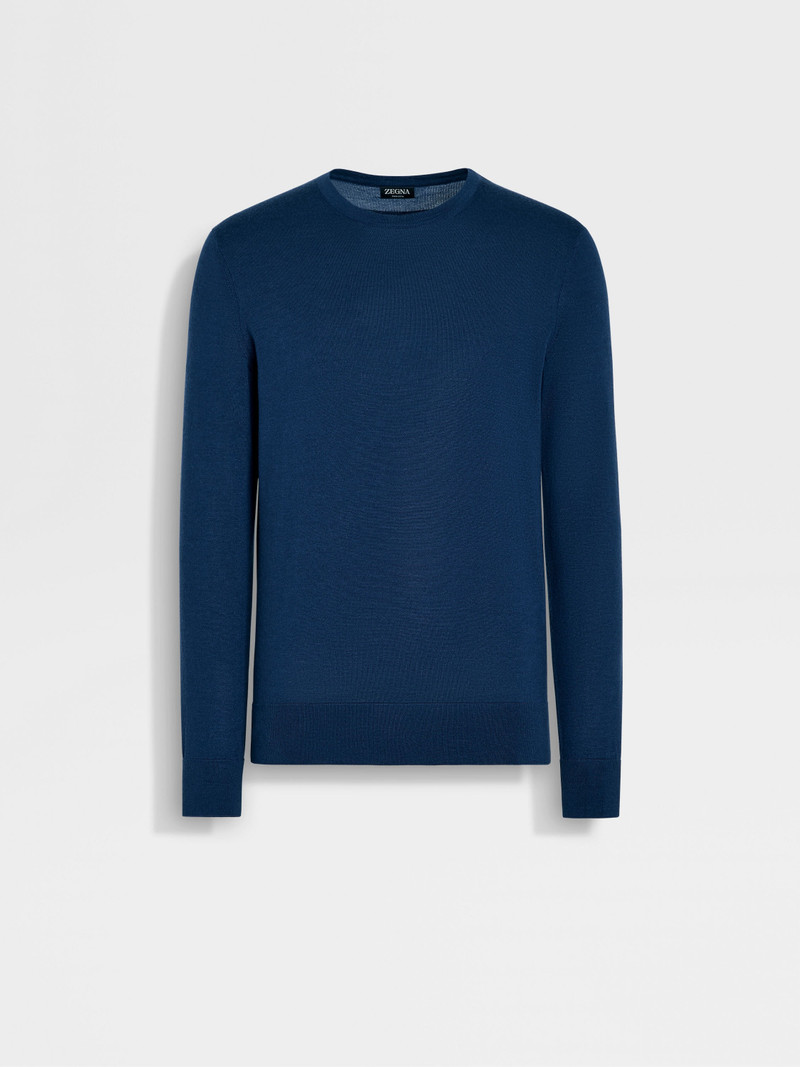 UTILITY BLUE MÉLANGE CASHSETA CREWNECK 1