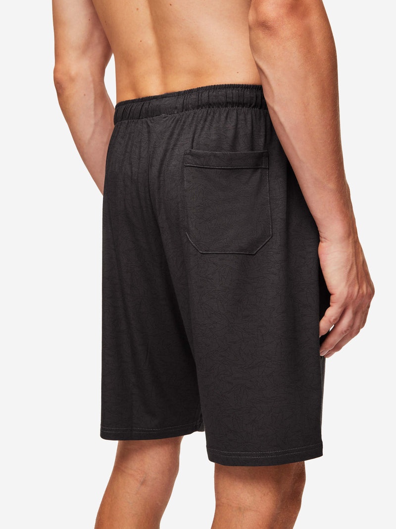 Men's Lounge Shorts London 9 Micro Modal Black - 6