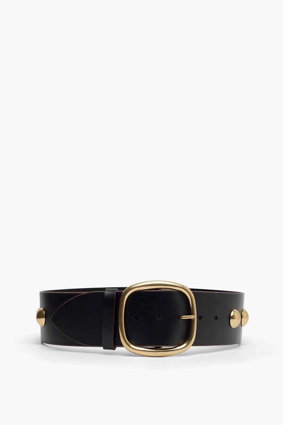 Chloe Midnight black leather belt - 1