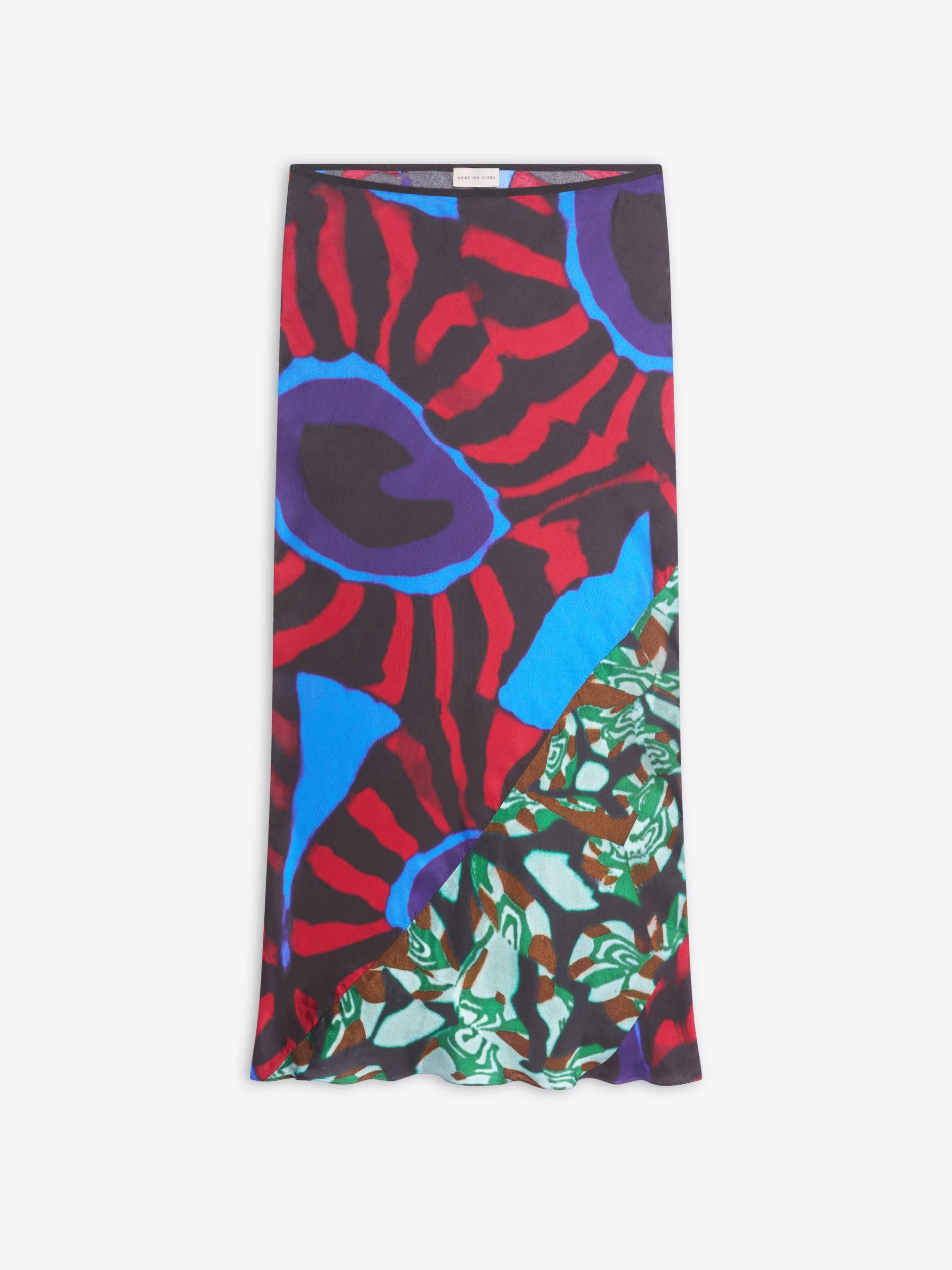 PRINTED MIDI SKIRT - 1