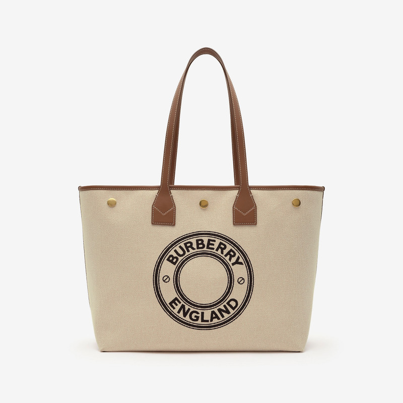 Medium Logo Graphic Canvas Tote 1
