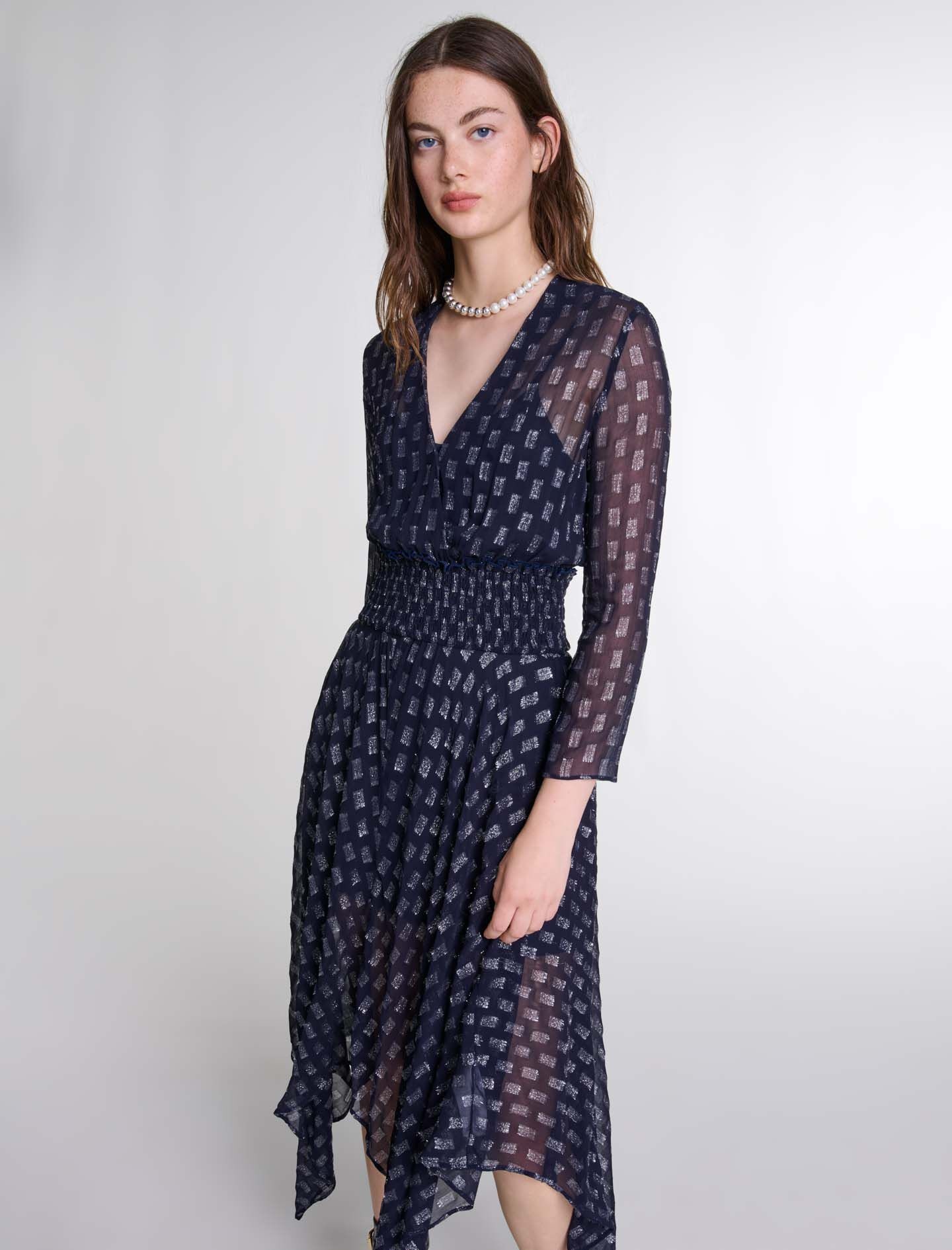 Asymmetrical floral maxi dress - 5