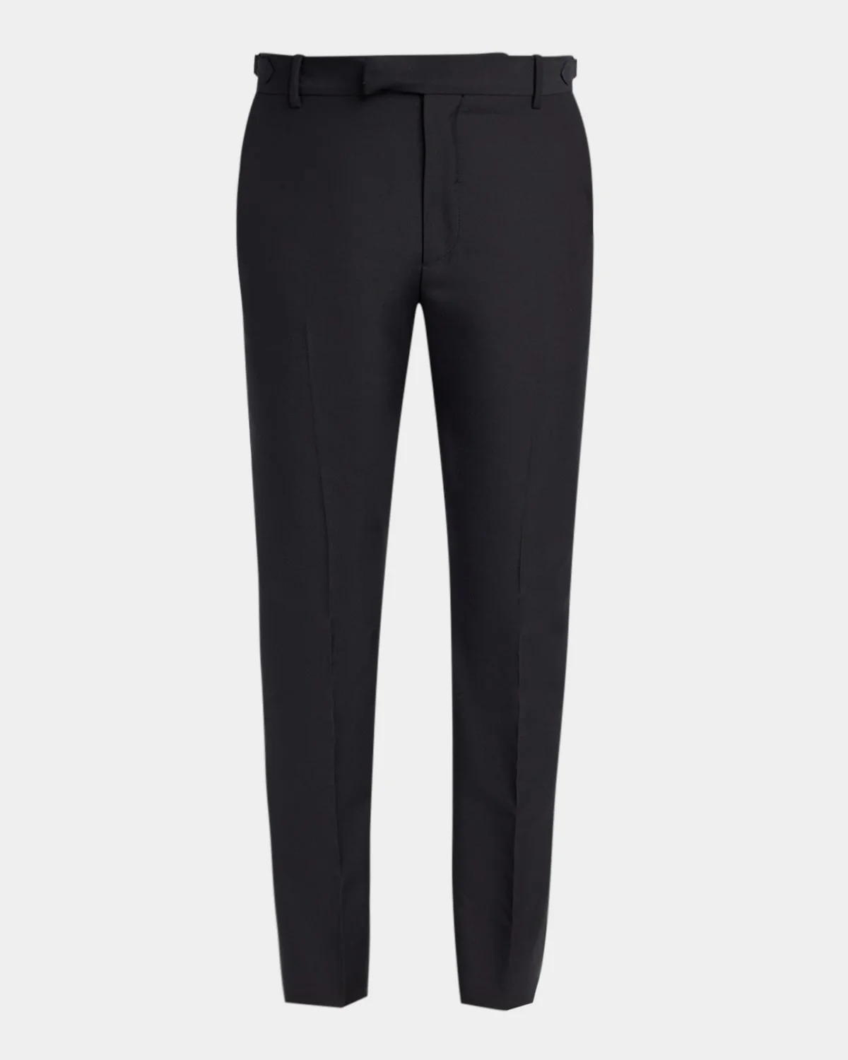 Men's Waist-Tab Straight Fit Flat-Front Trousers - 1