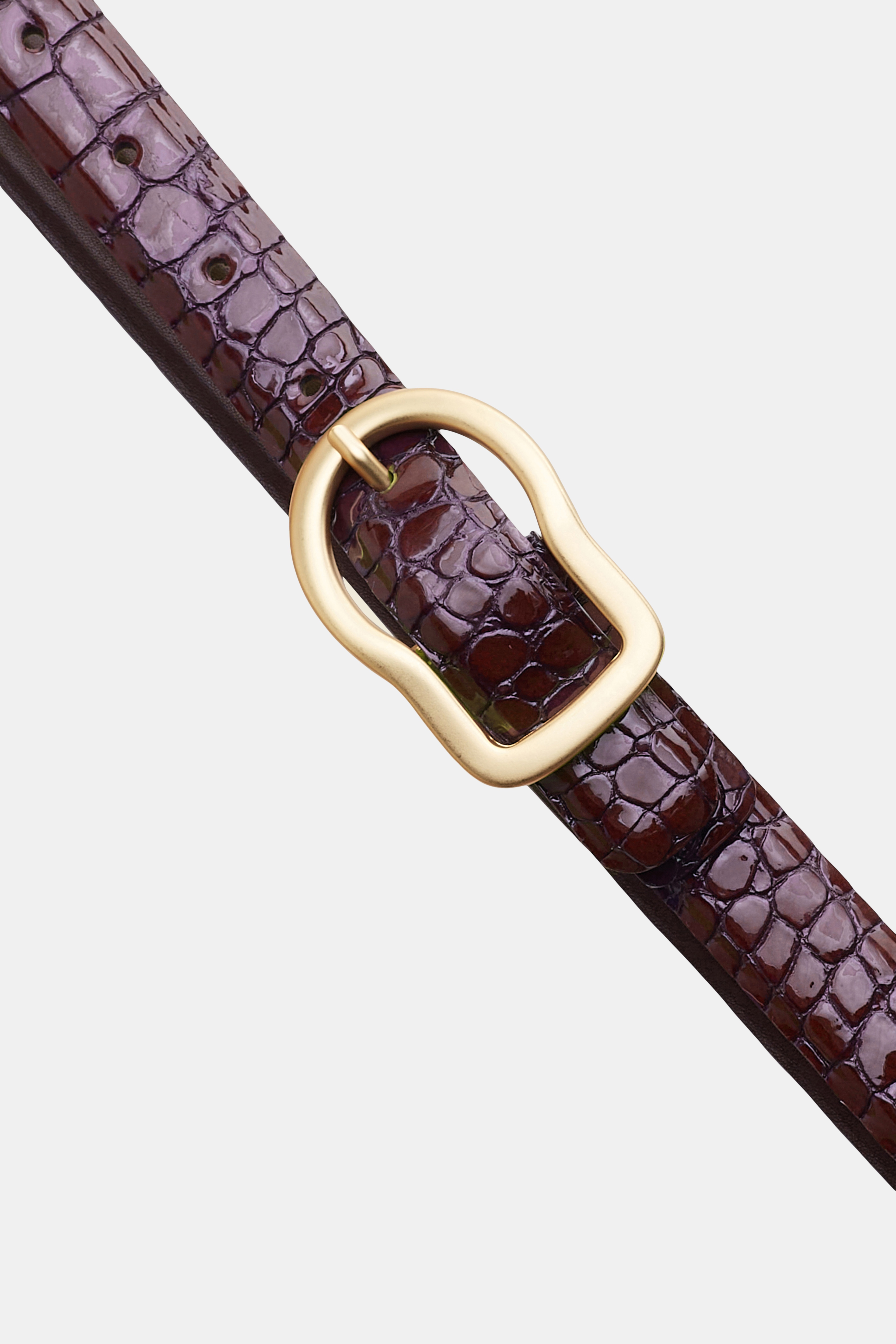 EXOTIC SHINE - Reversible belt - 6