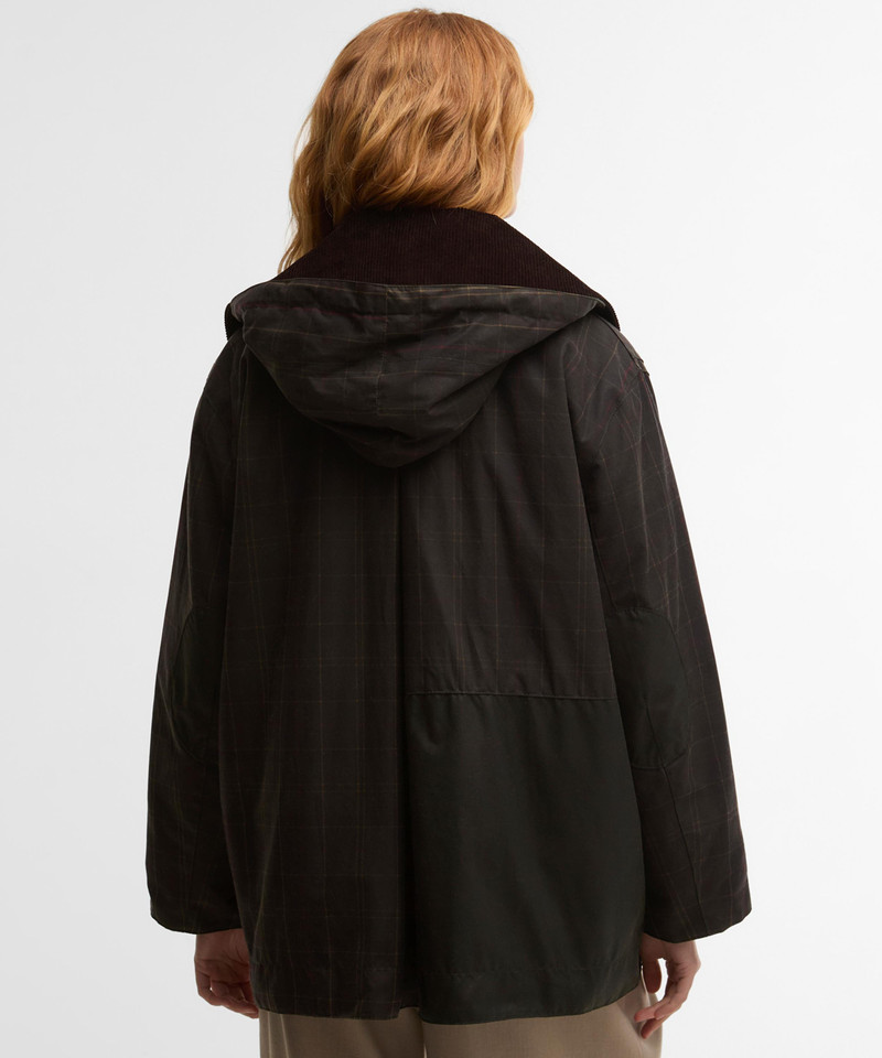 x GANNI Tartan Waxed Duffle Coat 6
