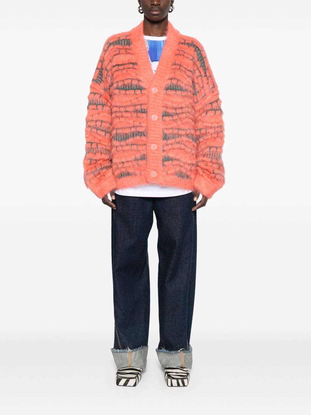intarsia-knit cardigan - 3
