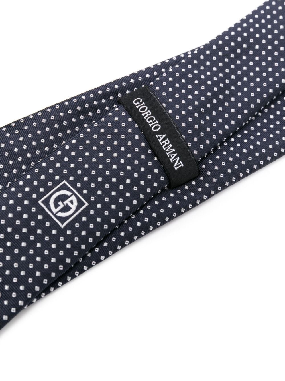 polka-dot silk blend tie - 2