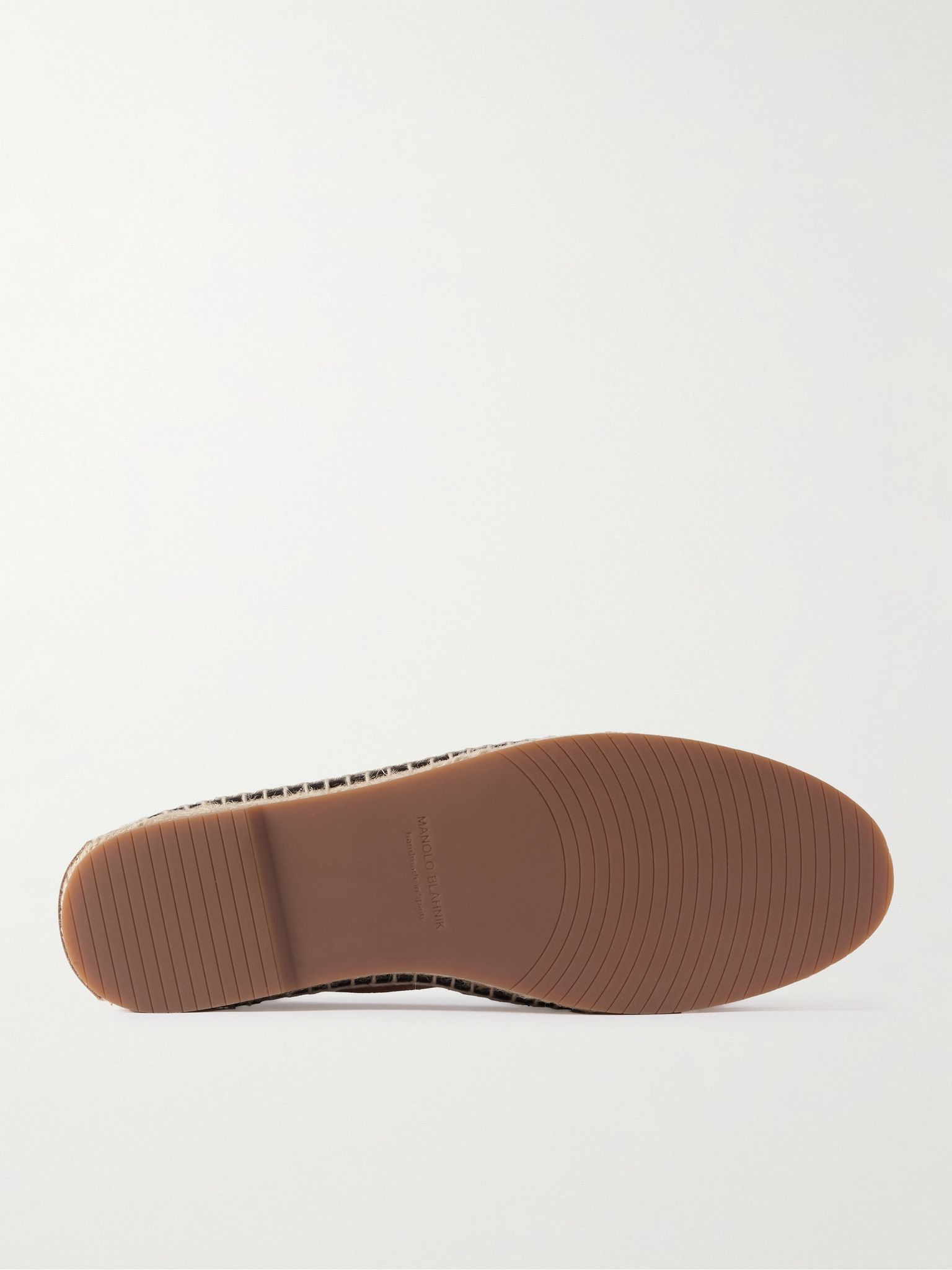 Nerano Leather-Trimmed Suede Espadrilles Orange - 3
