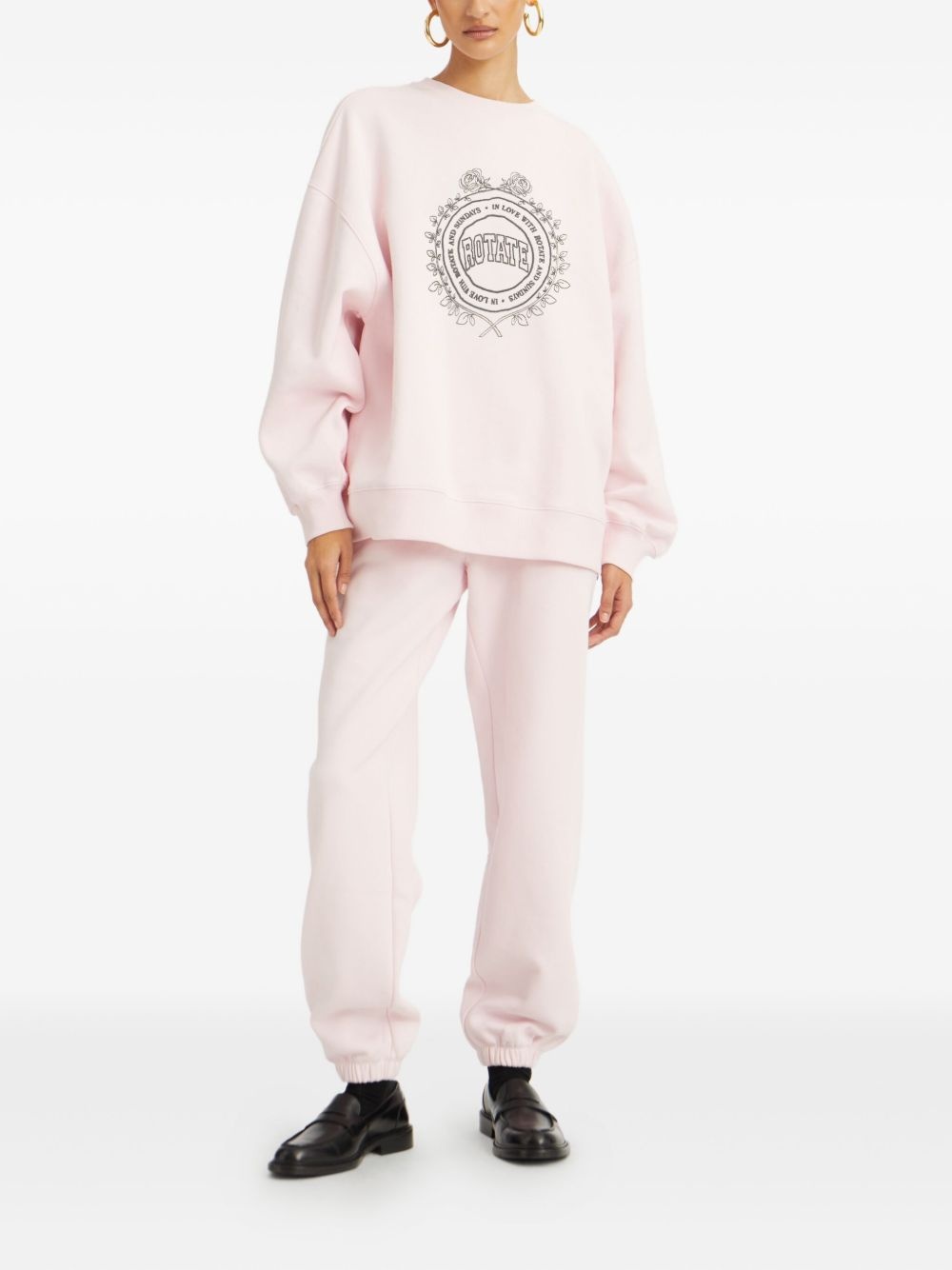 elasticated track pants - 2