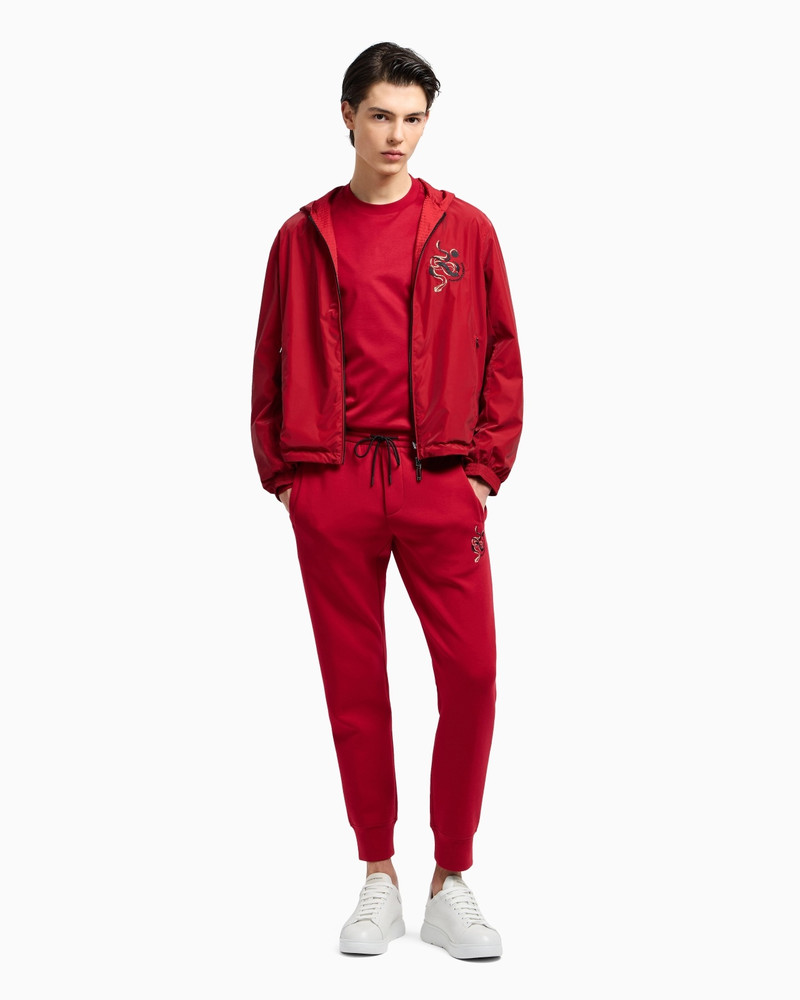 EMPORIO ARMANI ASV LYOCELL BLEND JERSEY JUMPER WITH LUNAR NEW YEAR EMBROIDERY outlook