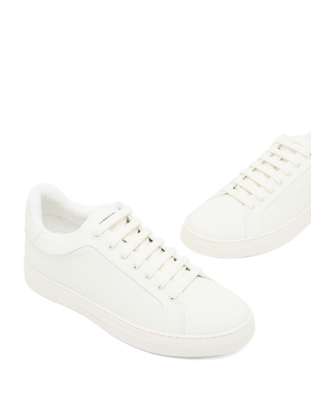 logo-detail leather sneakers - 6