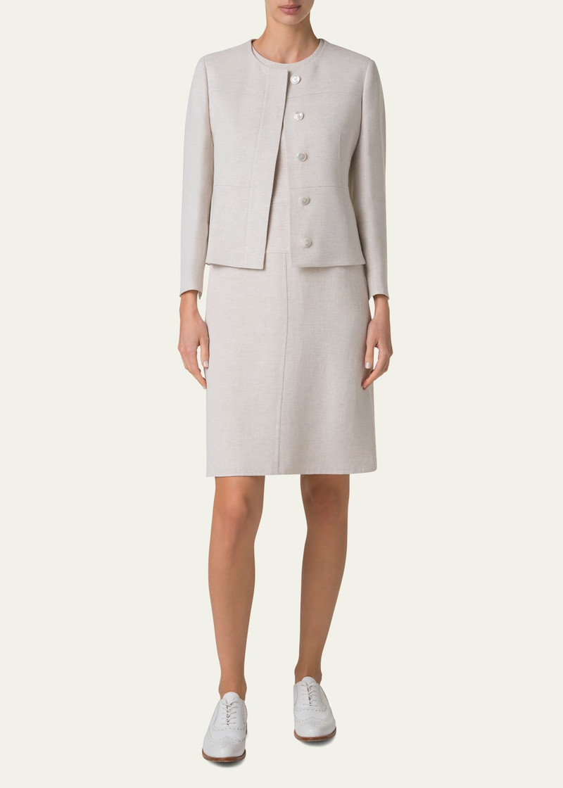AKRIS Tina Double-Face Fitted Jacket outlook