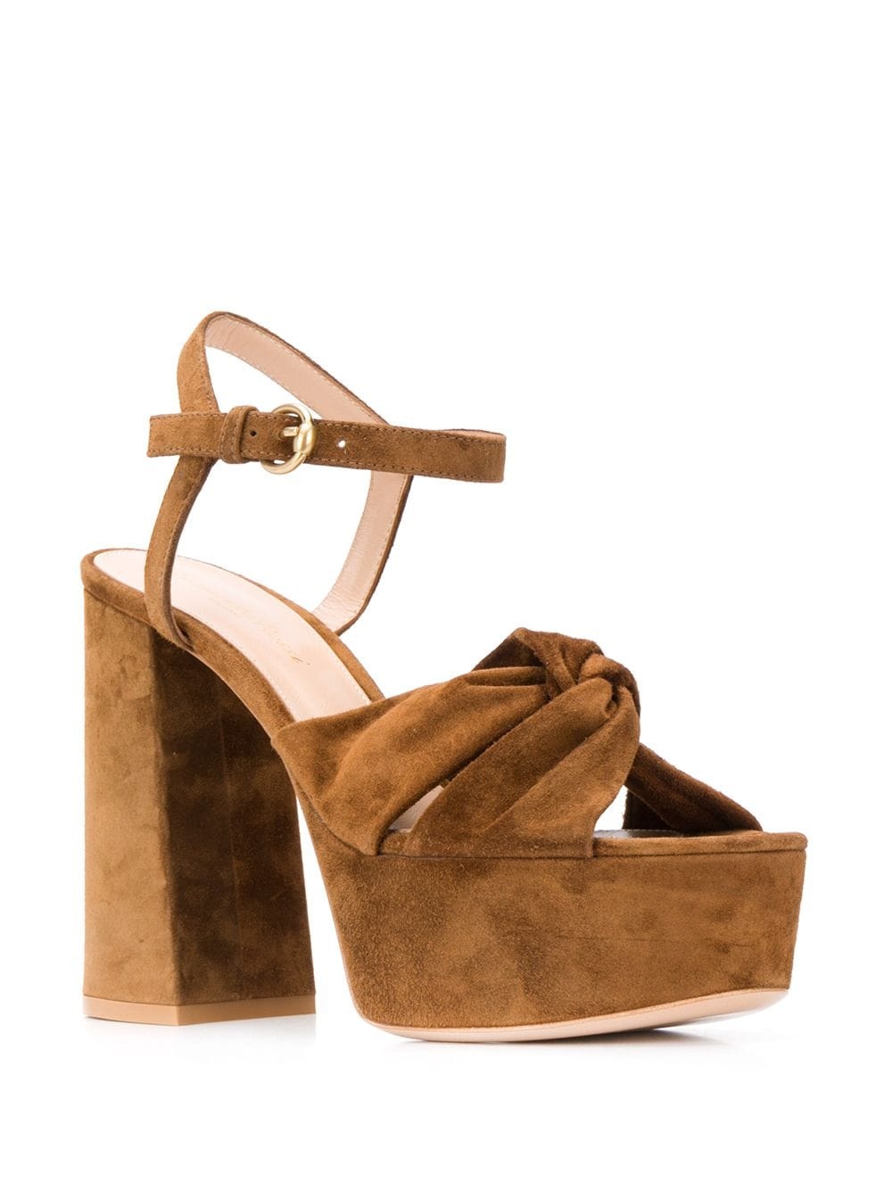 twist detail 120mm platform sandals - 2