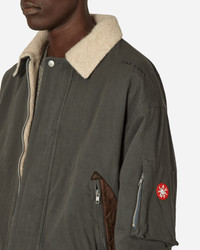 Cav Empt Wool Boa Inner Zip Jacket Charcoal | slamjam