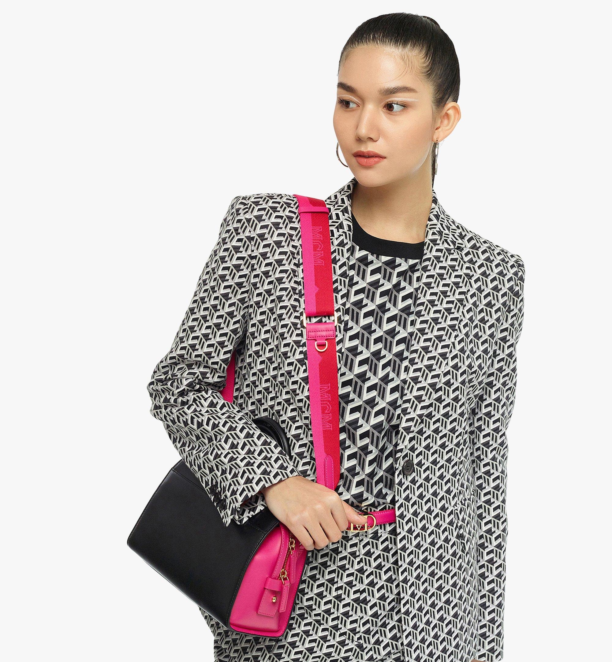 MCM Collection Logo Jacquard Webbing Shoulder Strap - 3