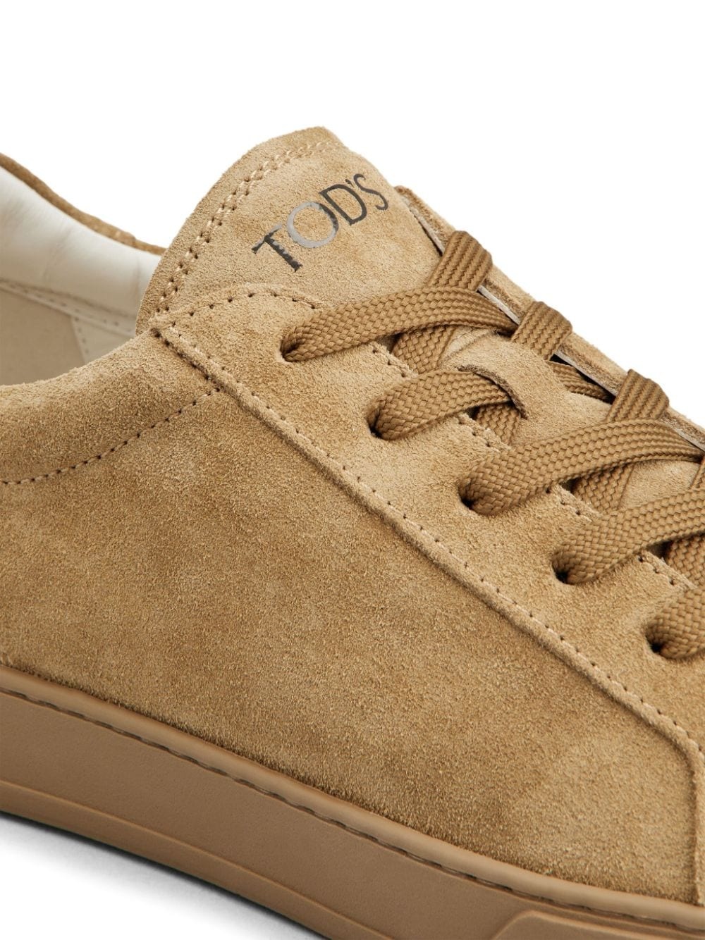 logo-detail suede sneakers - 5