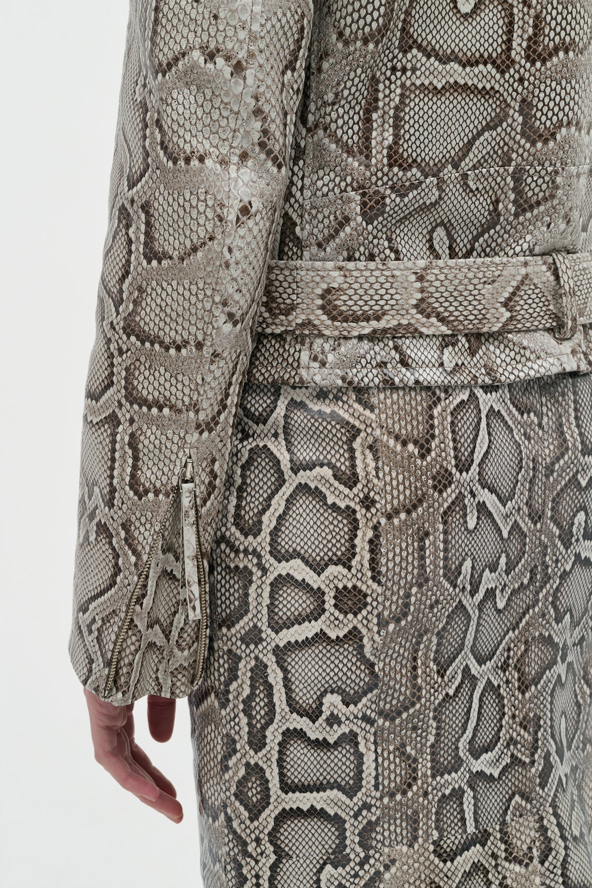 Manuela Midi Skirt in Greyscale Inversa™ Snakeskin - 5