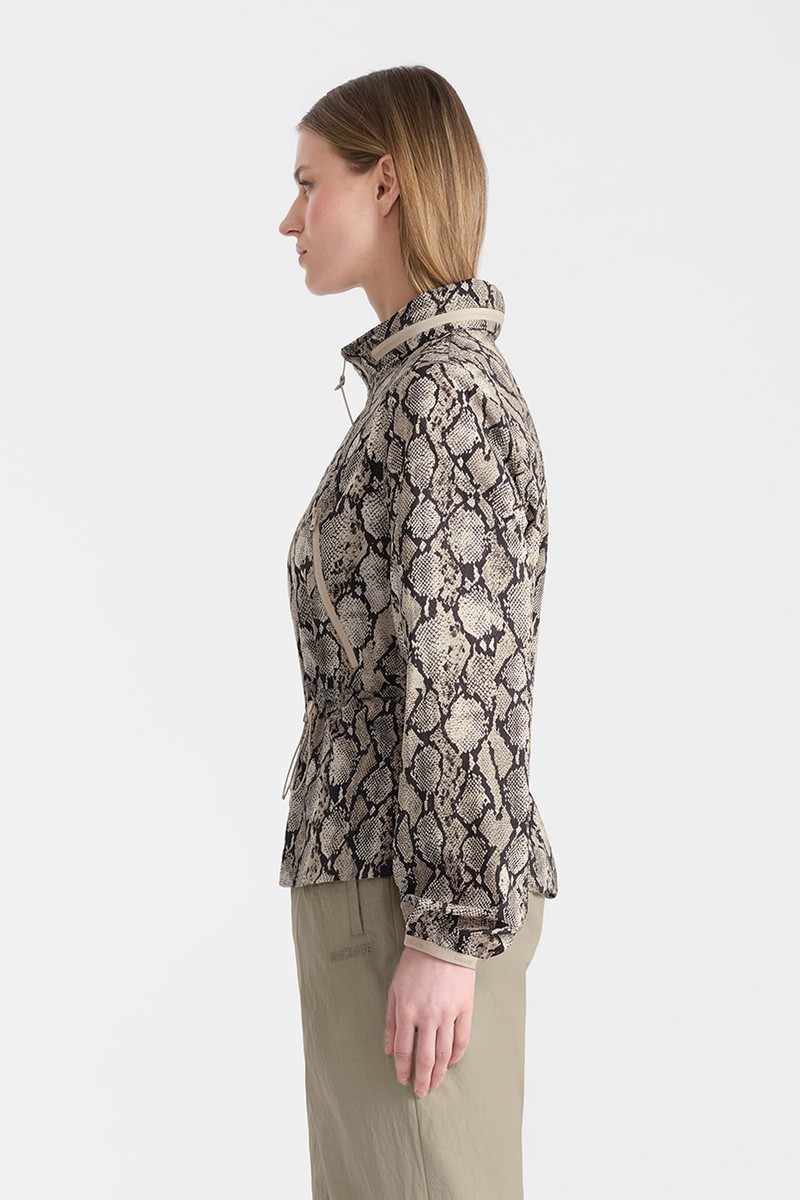 ROXY-PR Lightweight Snake Pattern Rain Jacket 3