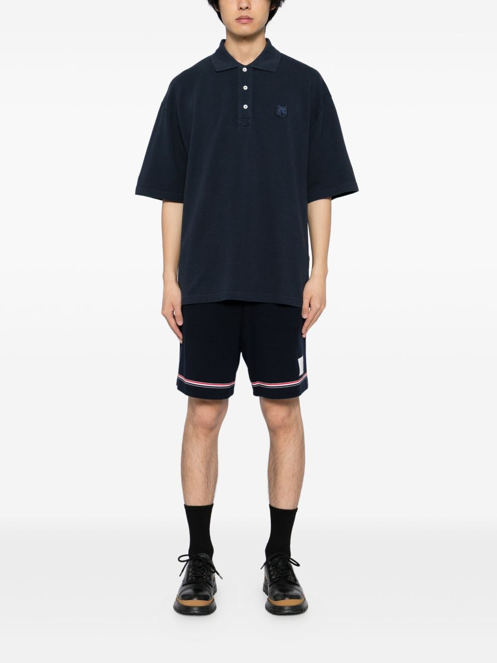 Bold Fox-Head Patch polo shirt - 2
