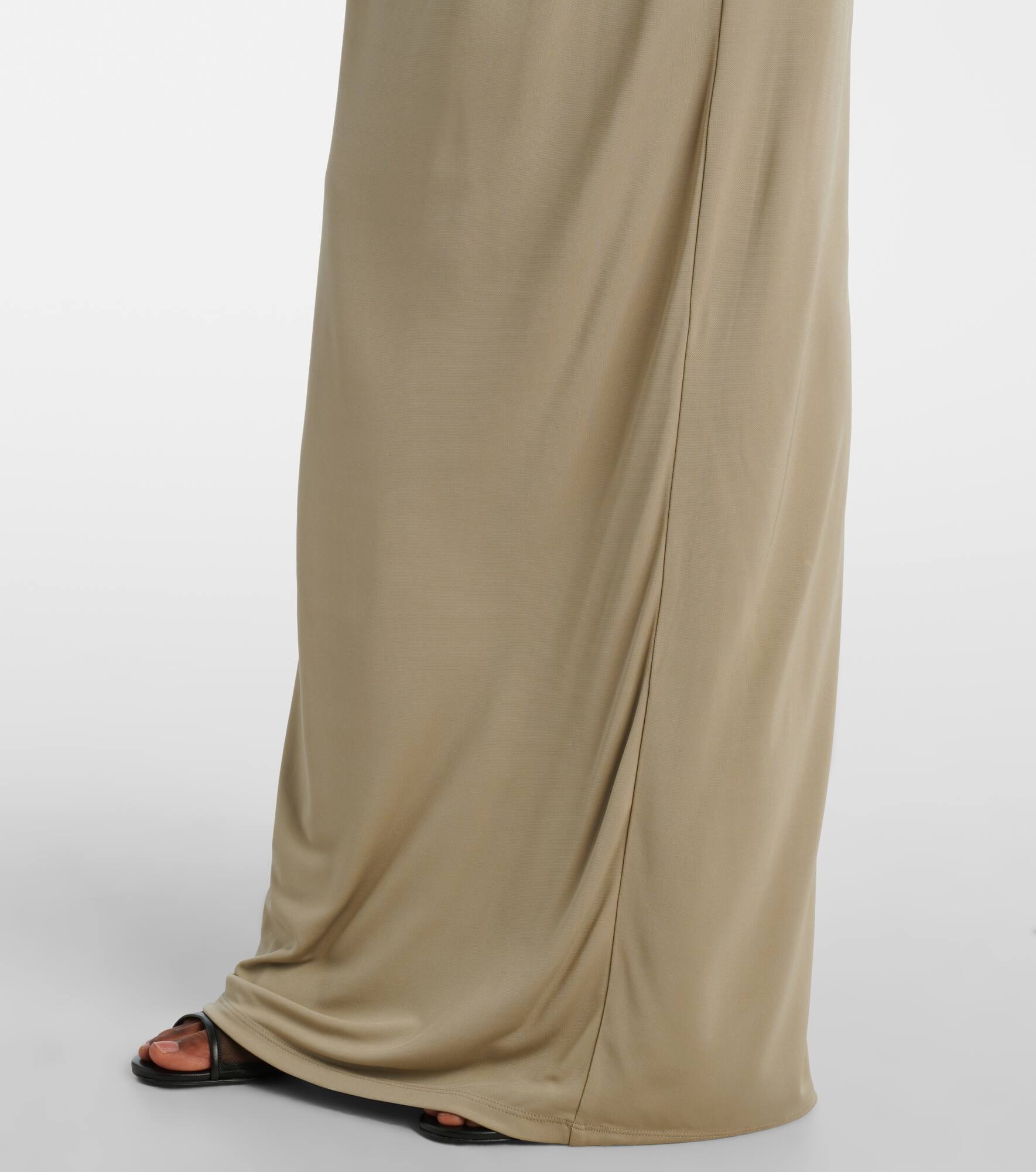 Duo Bezel Quartz jersey maxi dress - 6