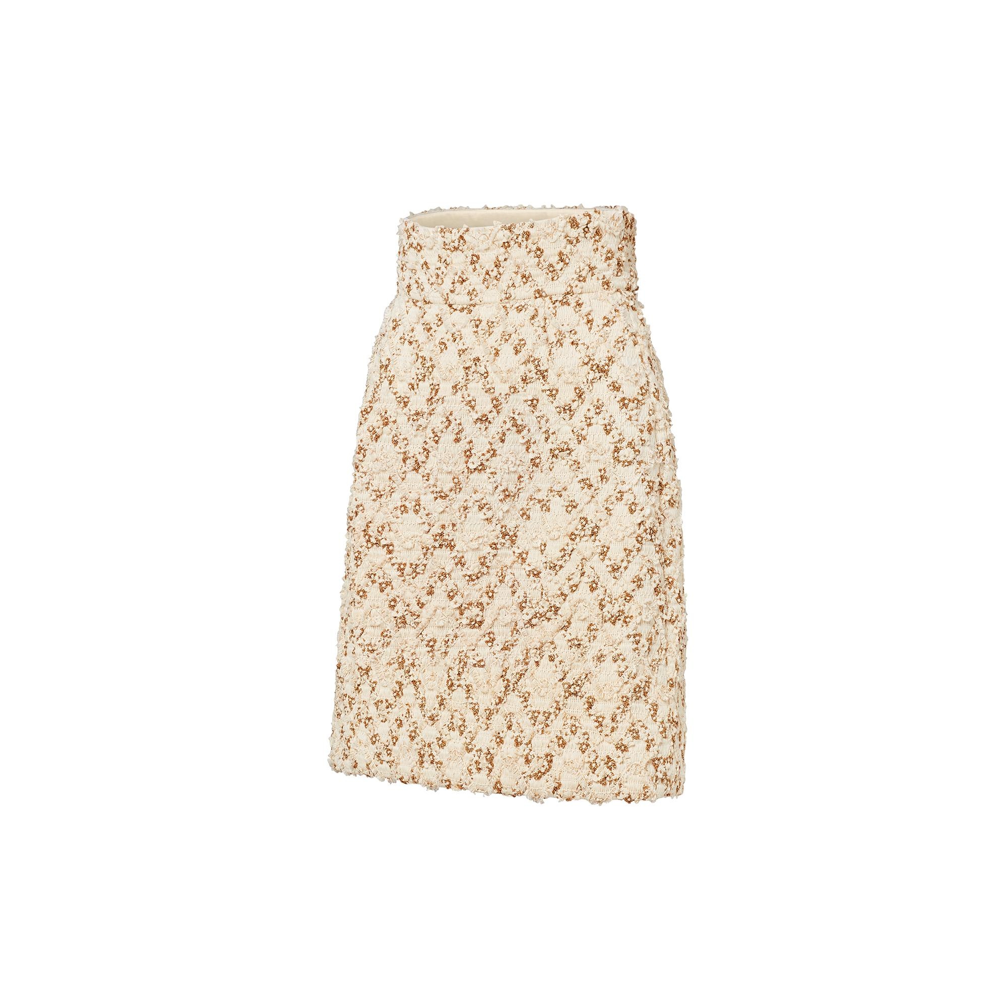 Zigzag Tweed Skirt - 2