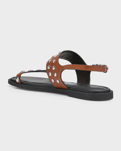 rag & bone Geo Stud Leather Slingback Sandals outlook