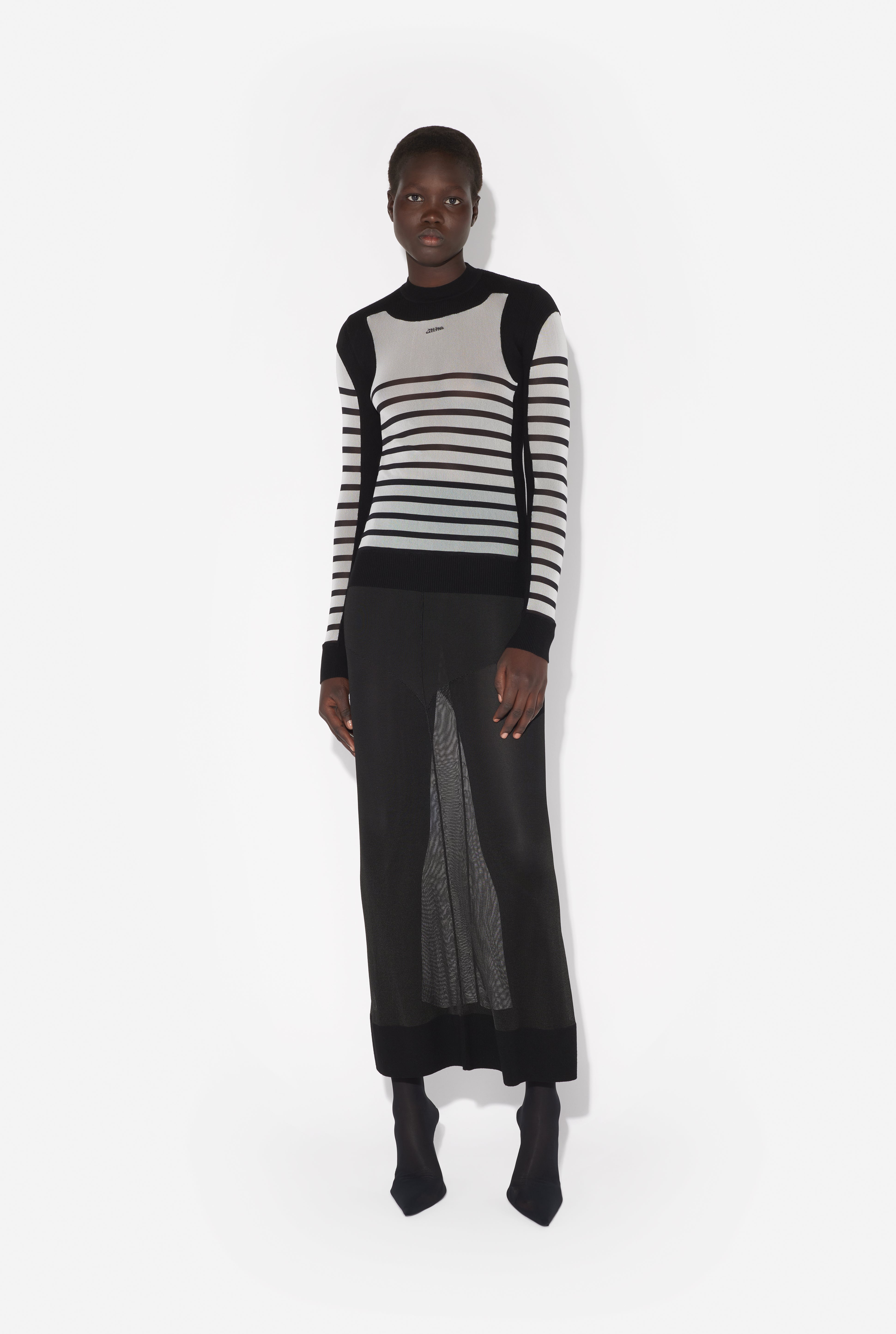 THE BI-MATERIAL MARINIÈRE SWEATER - 3