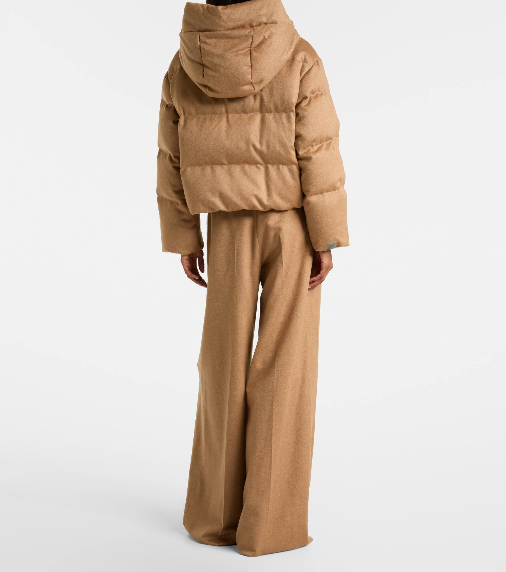 Dalia reversible camel hair taffeta down jacket - 3