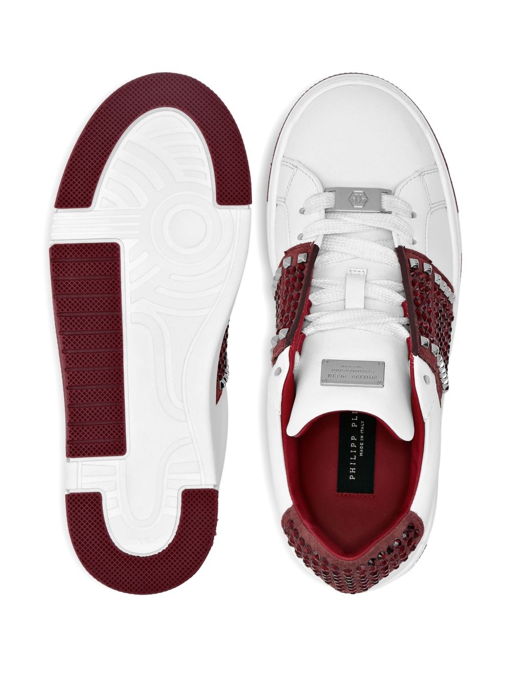 stud-embellished low-top sneakers - 3