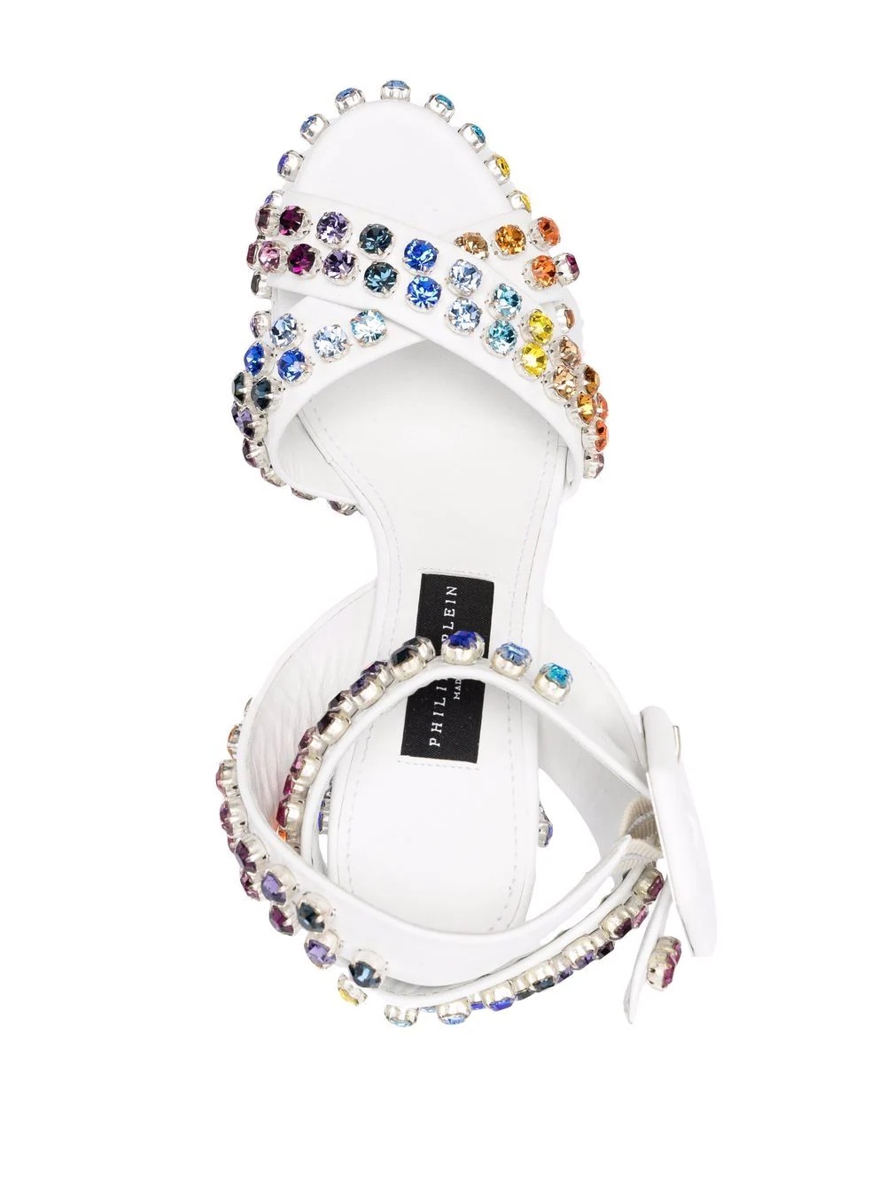 crystal-embellished sandals - 4
