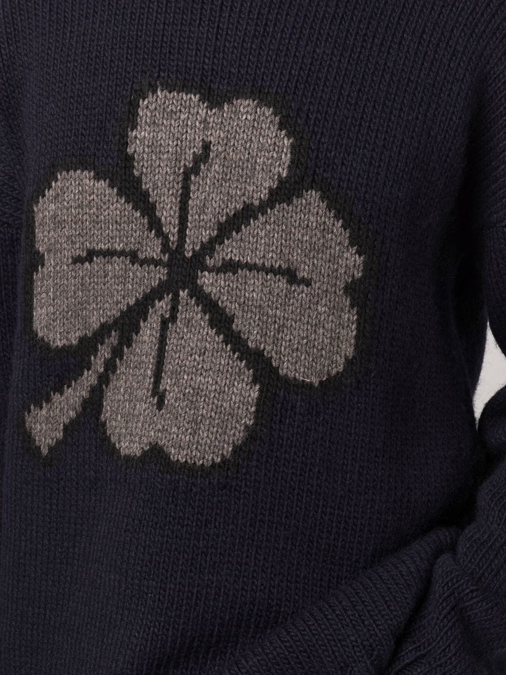 Lucky Clover intarsia-knit jumper - 5