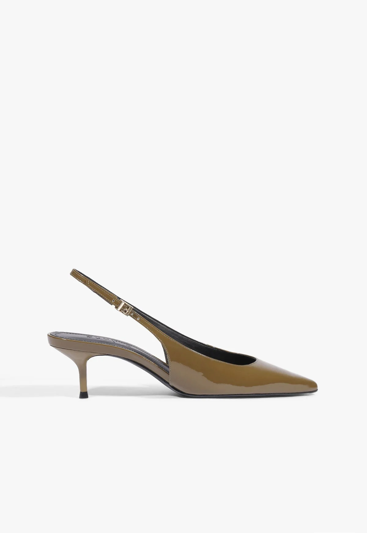 Paola Mid Patent Leather Pump - 1