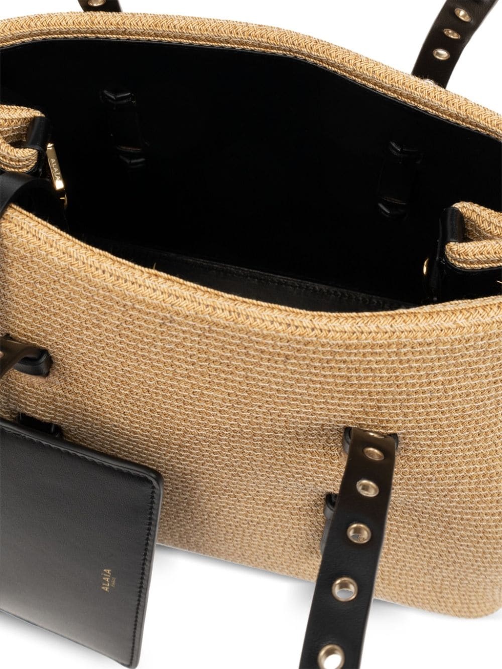 Mina 25 straw tote bag - 5