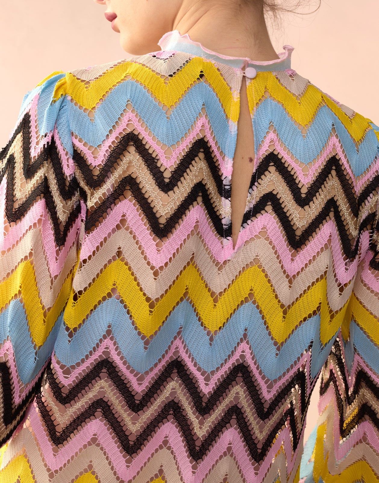 Zigzag Knit Shift Dress - 7