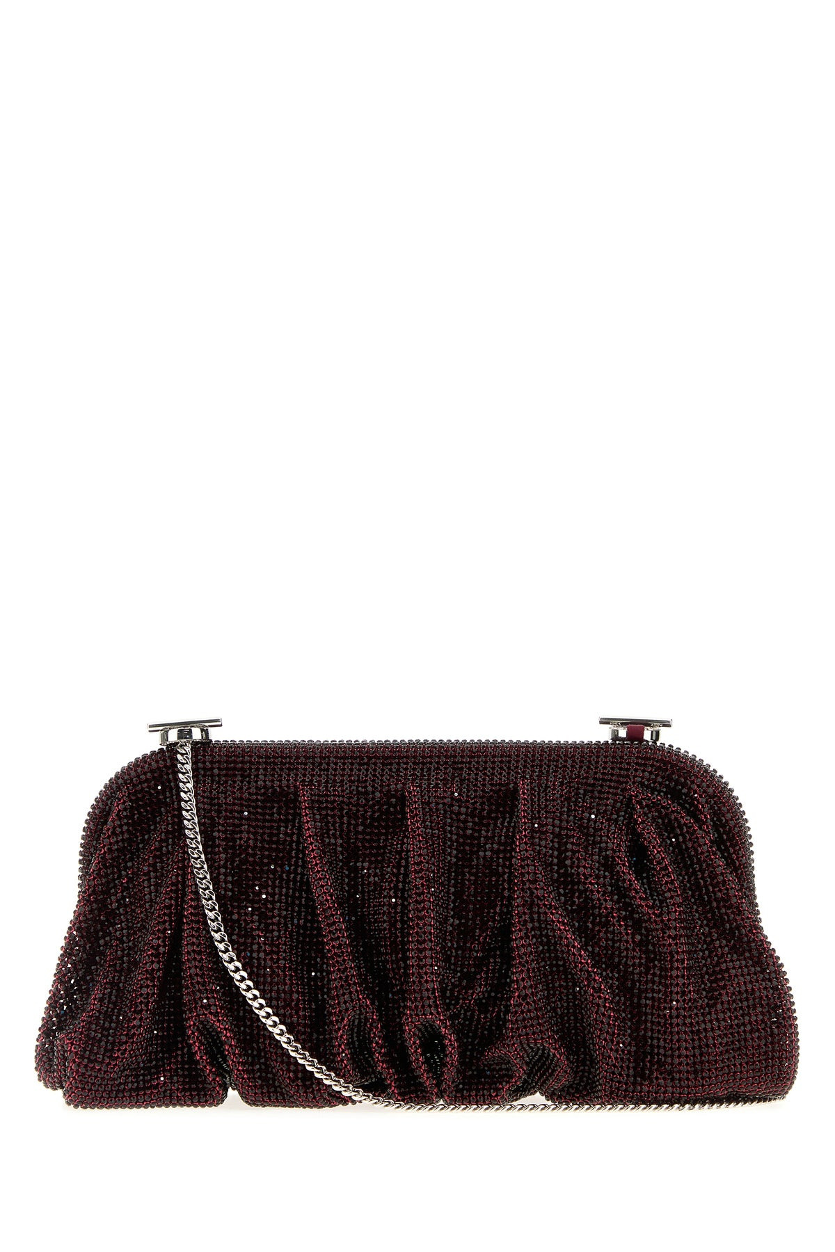 Embellished fabric large Venus clutch - 1