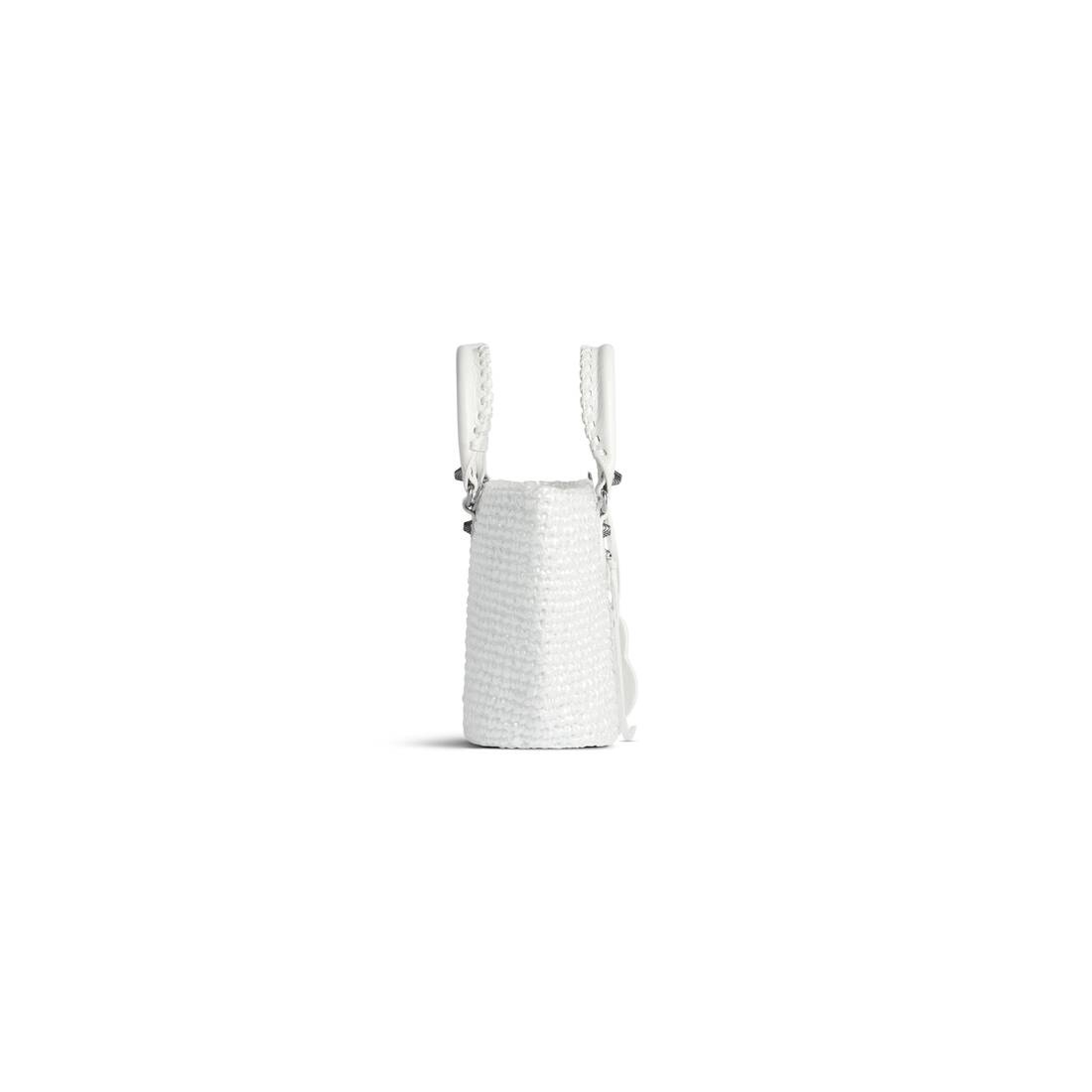 【BALENCIAGA】Le Cagole Small Panier in White Balenciaga Small Le Cagole Panier Tote Bag | White | FARFETCH CA