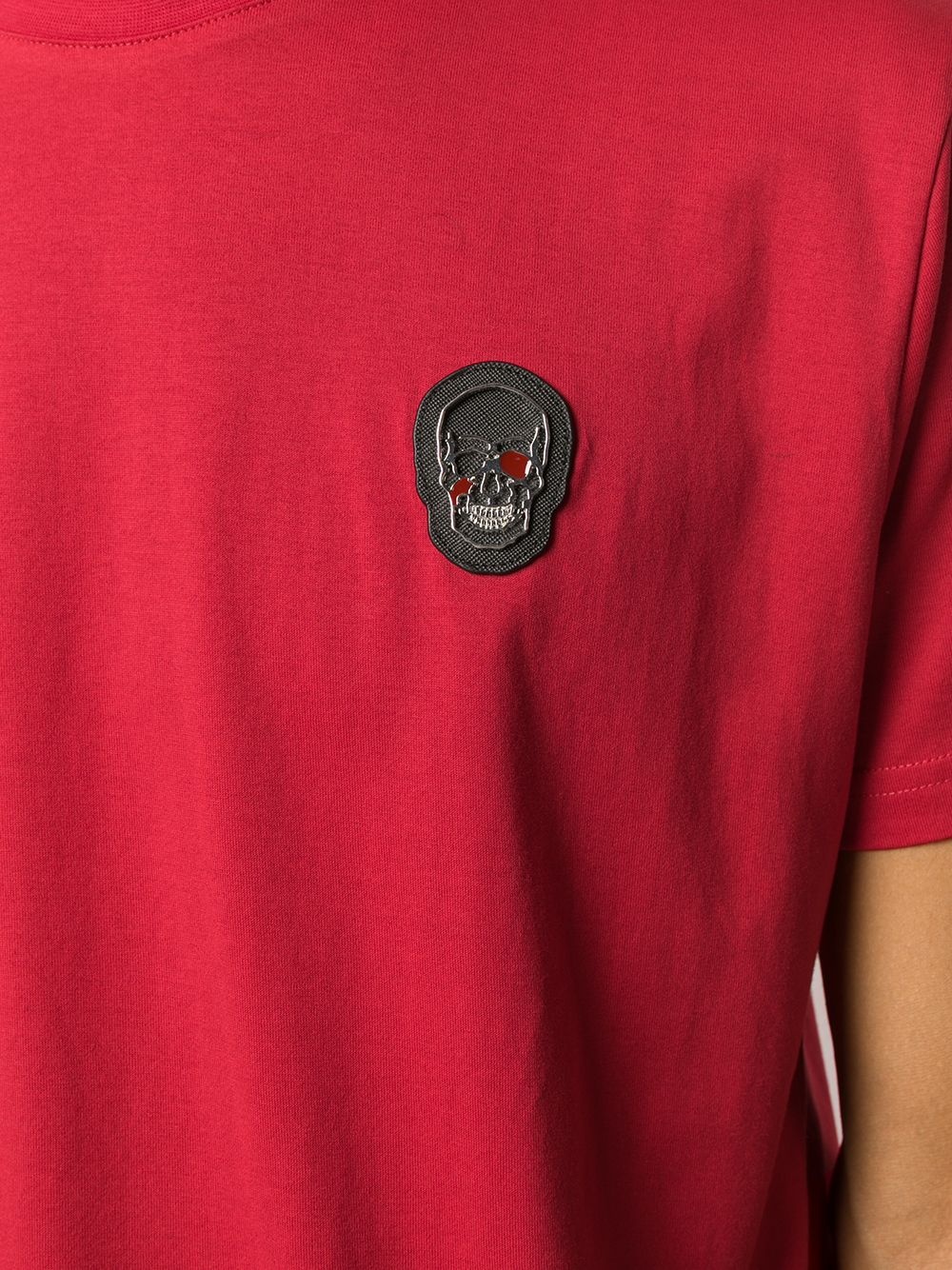 Skull logo patch T-shirt - 5