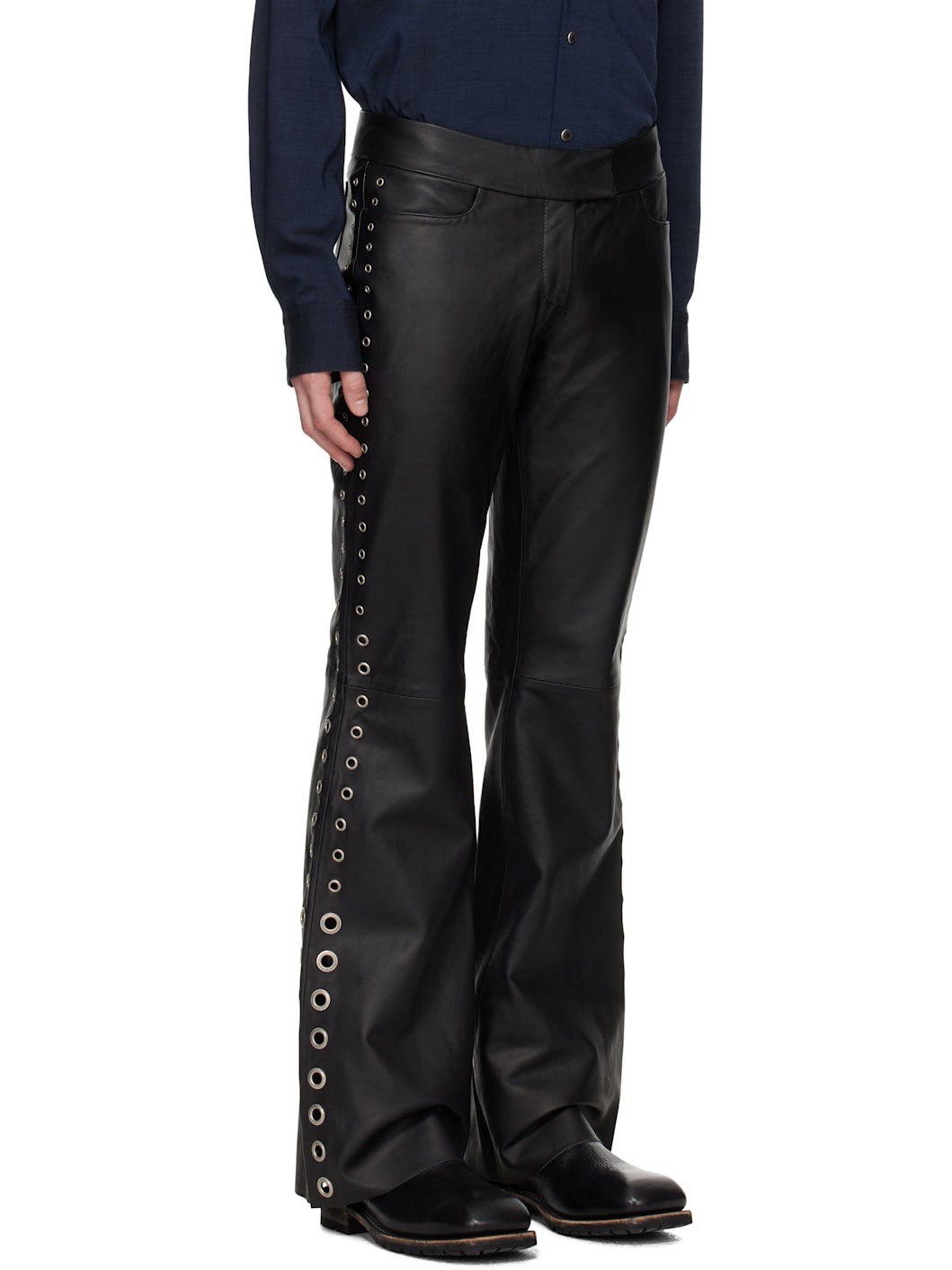Black Dali Leather Pants - 2