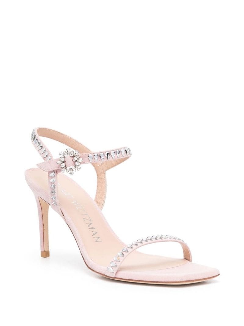 crystal-embellished 100mm sandals - 2