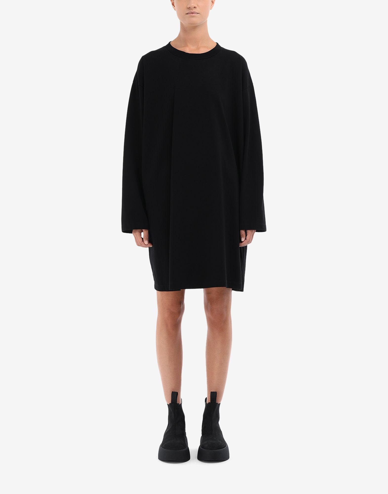 Pleat sweatshirt dress - 2