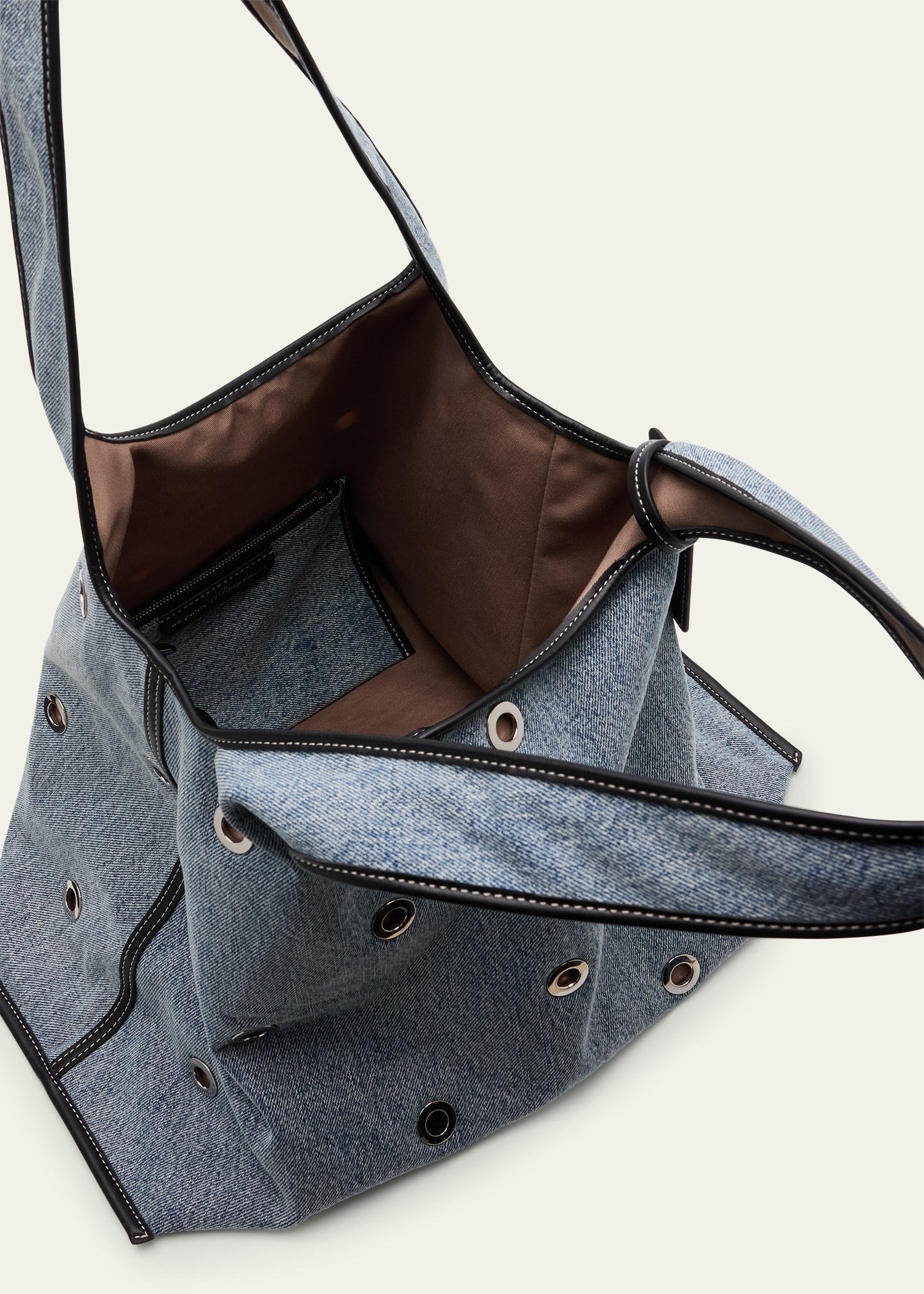 Cotton Denim Market Tote Bag - 4