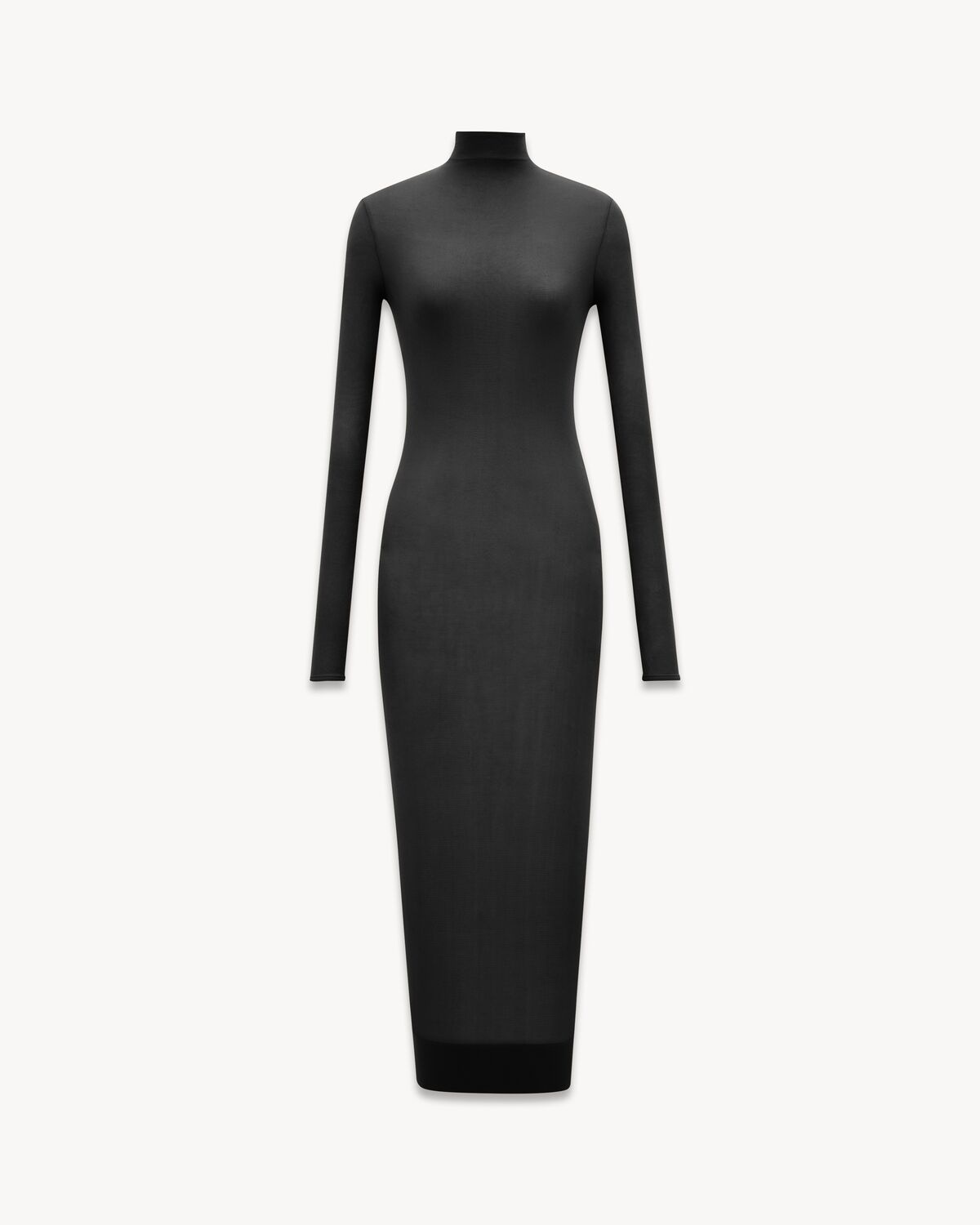 TURTLENECK DRESS IN STRETCH JERSEY - 1